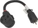 FC-EV10345 Male Older Dryer 3 Prong Plug to Female 4 Prong 14-50R Receptacle 3 Prong to 4 Prong EV Charge Adapter Cord NEMA 10-30P to 14-50R 30A to 50A Output 30Amp 250Volt (Only for EV use)