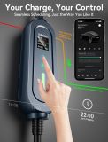 Level 1+2 Portable Tesla Charger - 16Amp 120V/240V,Adjustable Smart Plug-in Electric Car Charger for Tesla with NEMA 5-15 and 6-20 Plug, Compatible with All Tesla Models X/Y/3/S (21FT)