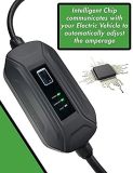 PRIMECOM Level 2 Electric Vehicle (EV) Charger (220V / 240Volt, 16Amp) Portable EVSE Smart Electric Car Charger, 30 Feet (10-30P Charger)
