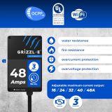 Grizzl-E 48A Ultimate Level 2 Fast Electric Vehicle (EV) Charger, UL Tested and Certified, Metal Case, Indoor/Outdoor Electric Car Fast Charging Station, Hardwired, Classic Black, J1772