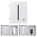 Charger Station Box Compatible with Tesla Gen 3 Wall Connector and ChargePoint EV Charger, Cable Organizer Holder Lock Cover Outdoor Rainproof, Snowproof, Dustproof, Theftproof, Rustproof