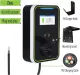 Electric Vehicle Charging Stations EV Charger 32A Wallbox Electric Vehicle Car Charging Station 220V Type 2 1 Phase 7KW IEC 62196-2 (Color : with Screen, Size : Type2)