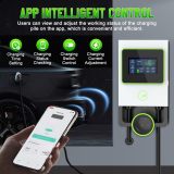 PLAYOCCAR 7kW EV Charging with APP Station Upgraded (110V 32A) Portable EV Charging Station Adjustable Charging Power APP Control, LED Display and Proximity Card for All Electric Vehicles.