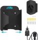 EV Charger Holder for SAE J1772, Wall-Mount Electric Vehicle Connector Nozzle Holster Dock EV Cable Organizer, EV Cable Holder and Electric Car Plug Nozzle Holster Dock for SAE J1772 Connector