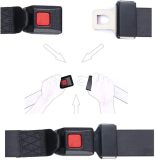 2 Pack Universal Seat Belt Fits Most Golf Cart Front/Rear Seats, 2 Point Adjustable Seatbelts Kit, Black