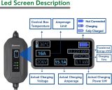 PRIMECOM Level 2 Electric Vehicle (EV) Charger (220V / 240Volt, 16Amp) Portable EVSE Smart Electric Car Charger, 30 Feet (10-30P Charger)