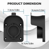EV Charger Holder for SAE J1772, Wall-Mount Electric Vehicle Connector Nozzle Holster Dock EV Cable Organizer, EV Cable Holder and Electric Car Plug Nozzle Holster Dock for SAE J1772 Connector