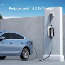 EV Chargers for Home Level 2(240V, 16Amp, 3.5KW), Portable Electric Vehicle Charger with 10ft Cable for SEA J1772 EV Car Charging Station NEMA 6-20 Plug with NEMA 5-15 Adapter