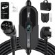 Tera Electric Vehicle Charger Level-2: Level 1 for Tesla J1772 EV 32A 8A 110V 240V Portable & Wall Connector Dual Use ETL NEMA 14-50 & 5-15 Wi-Fi Enabled 25FT Cable with Holder P01
