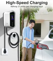Level 2 EV Charger 48 Amp ev Chargers for Home Level 2 NEMA 14-50 Plug,Use Swipe Card or APP to Start, Electric car Charger,25Ft Cable 240v Level 2 Charger SAE j1772 Charger