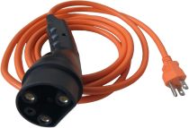 Charging Power Cord Assembly Fits for Evolution ICON Golf Carts, Replaces OEM# 2.04.0620 (Orange)