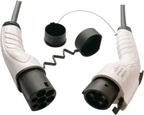 Electric Vehicle Charging Stations 32A Electric Vehicle Charging Cable EV Adapter Type 1 to Type 2 Electric Vehicle Charging Cable Compatible (Color : 32A1phases Size : W)