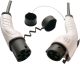 Electric Vehicle Charging Stations 32A Electric Vehicle Charging Cable EV Adapter Type 1 to Type 2 Electric Vehicle Charging Cable Compatible (Color : 32A1phases Size : W)