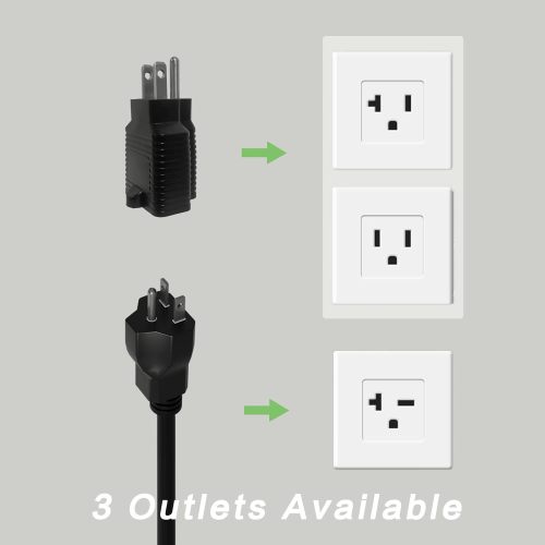 Level 1-2 EV Charger 16 Amp 25FT Cable Portable Electric Charger for J1772 EVs with NEMA 6-20 Plug and NEMA 5-15 Adapter