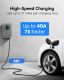 invt Level 2 EV Charger - 40 Amp EV Charger Level 2, NEMA 6-50 EVSE J1772 Charger, WiFi Ethernet Enabled, Indoor/Outdoor EV Chargers for Home Level 2, 240V Electric Car Charger Level 2 w/ 24' Cable