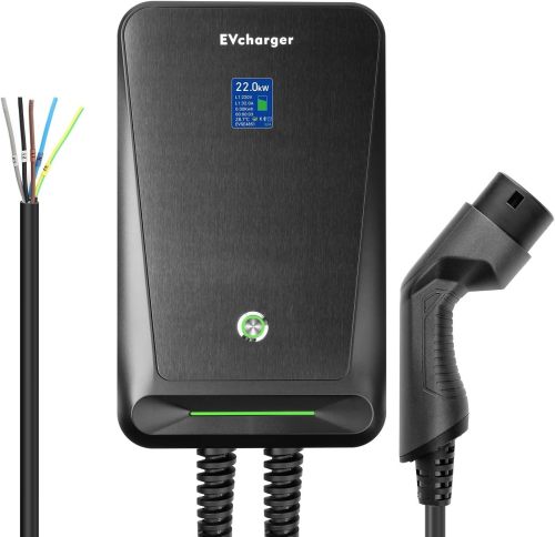 Electric Vehicle Charging Stations EV Charger Type 2 16A 3 Phase Wallbox Electric Car Charging Station with 6.1M Cable 11KW IEC 62196-2 ( Color : 32A 1 Phase 7KW )