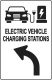 Electric Vehicle Charging Station Sign – Direction for EV Charging Station, Vivid Design Plus UV Protection to Last Longer, 3M Reflective(EGP) Rust-Free Aluminum at 18”x12” 0.04”
