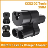 CCS2 To EV Charger Adapter 400A 1000V，Electric Vehicle DC Charging Station CCS COMBO 2 To TPC Convertor，Compatible For Teslas Model