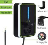Electric Vehicle Charging Stations EV Charger 32A Electric Vehicle Charging Station with Type 2 7KW 1 Phase IEC 62196-2 (Color : with Screen, Size : Type2)