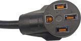 FC-EV10345 Male Older Dryer 3 Prong Plug to Female 4 Prong 14-50R Receptacle 3 Prong to 4 Prong EV Charge Adapter Cord NEMA 10-30P to 14-50R 30A to 50A Output 30Amp 250Volt (Only for EV use)