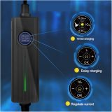 Electric Vehicle Charging Stations Type 2 Portable EV Charging Box Cable Delaying Time 16A 3 11KW Electric Vehicle Car Charger with Adapter Electric Vehicle Charging Cable Compatible