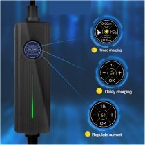 Electric Vehicle Charging Stations Type 2 Portable EV Charging Box Cable Delaying Time 16A 3 11KW Electric Vehicle Car Charger with Adapter Electric Vehicle Charging Cable Compatible