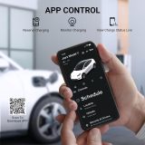 Tera Electric Vehicle Charger Level-2: Level 1 for Tesla J1772 EV 32A 8A 110V 240V Portable & Wall Connector Dual Use ETL NEMA 14-50 & 5-15 Wi-Fi Enabled 25FT Cable with Holder P01