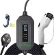 PRIMECOM Level 2 Electric Vehicle (EV) Charger (220V / 240Volt, 16Amp) Portable EVSE Smart Electric Car Charger, 30 Feet (10-30P Charger)