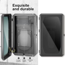 Wall Charge Station Box for Tesla Wall Connector Model 3 Series Models IP64 Rainproof and Dustproof Cold Rolled Steel Tesla Wall Charger Organizer wtih Lock Charger Protection Box Black