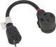 FC-EV10345 Male Older Dryer 3 Prong Plug to Female 4 Prong 14-50R Receptacle 3 Prong to 4 Prong EV Charge Adapter Cord NEMA 10-30P to 14-50R 30A to 50A Output 30Amp 250Volt (Only for EV use)