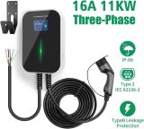 Electric Vehicle Charging Stations 16A 3Phase 11KW EV Charger Electric Vehicle Charging Station with Type 2 Cable IEC 62196-2