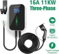 Electric Vehicle Charging Stations 16A 3Phase 11KW EV Charger Electric Vehicle Charging Station with Type 2 Cable IEC 62196-2
