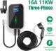 Electric Vehicle Charging Stations 16A 3Phase 11KW EV Charger Electric Vehicle Charging Station with Type 2 Cable IEC 62196-2