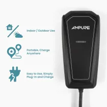 GO - Level 2 EV Charger - Plug in - 120/240v 32A - Indoor/Outdoor - Fast Charging Electric Car Charger - Nema 14-50 - Portable - UL Energy Star Certified