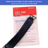 Airplane Seat Belt Extender - FITS SOUTHWEST AIRLINE OLD 737-700 - SeatBelt Extension Adjustable 7-25  Length - E8 Safety Certified (Type B)