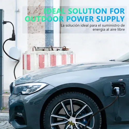 Heavy Duty NEMA 5-15 to 6-20 EV Charger Power Adapter Cord, for Electric car Charger Nema 6-20 Adapter EV Charger Extension Cord Connect 5-15P Household Outlet to 6-20R EV Charger Plug