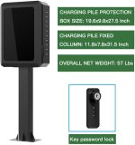 EV Charger Lock Box, EV Home Electric Vehicle Charging Station Organizer and Protector, EV New Energy Vehicle Charging Pile Protection Box, Charging Pile Safety Box, for Indoor Outdoor, Black