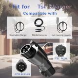 2023 Upgraded TSL to J1772 Charging Adapter, PA66 & Glass Fiber Material, Max 60A & 250V - Compatible with TSL High Powered Connectors, Destination Chargers, Mobile Connectors Grey…