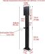 EV Charger Connector Pedestal, Electric Vehicle Charging Stations, Free Standing Ev Charger Holder for Garage, Charging Station(White)