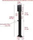 EV Charger Connector Pedestal, Electric Vehicle Charging Stations, Free Standing Ev Charger Holder for Garage, Charging Station(White)