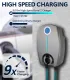 Home Smart Level 2 EV Charger up to 40 Amp，Outdoor Fast Charging Station with NEMA 14-50 Plug for All J1772 Electric Vehicles, Wi-Fi and Bluetooth Enabled EVSE, 25-Foot Cable