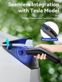 Level 1+2 Portable Tesla Charger - 16Amp 120V/240V,Adjustable Smart Plug-in Electric Car Charger for Tesla with NEMA 5-15 and 6-20 Plug, Compatible with All Tesla Models X/Y/3/S (21FT)