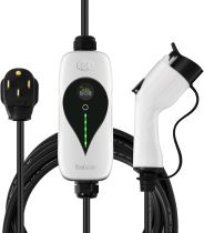 SAE J1772 Portable Level 2 EV Charger, 40 Amp, 90-260V, 9.6KW, Charging Cable with NEMA 14-50 Male Plug Home Charging, Indoor/Outdoor ev Charge Station Charge Gun