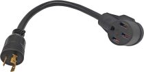 FC-EV10345 Male Older Dryer 3 Prong Plug to Female 4 Prong 14-50R Receptacle 3 Prong to 4 Prong EV Charge Adapter Cord NEMA 10-30P to 14-50R 30A to 50A Output 30Amp 250Volt (Only for EV use)