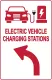 Electric Vehicle Charging Station Sign – Direction for EV Charging Station, Vivid Design Plus UV Protection to Last Longer, 3M Reflective(EGP) Rust-Free Aluminum at 18”x12” 0.04”
