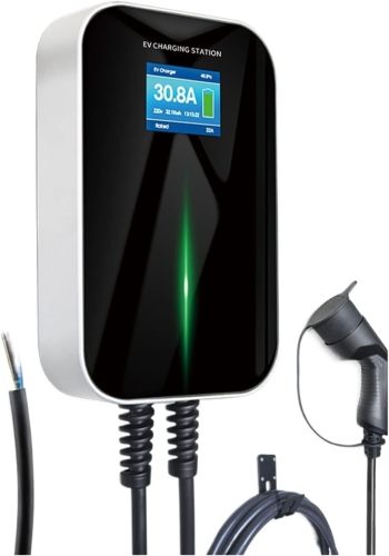 32A 1 Phase EV Charger Electric Vehicle Charging Station 7.2KW with Type 2 6M Cable 62196-2 (Color : B20-BC2-7KW Size : 0)