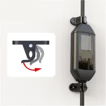 Electric Vehicle Charging Stations 2pcs Universal Bracket Clamp Fixed Clip Screw Mount Holder Stand for Type 1 j1772 Portable EV Charger Type 2 Electric Car Electric Vehicle Charging Cable Compatible