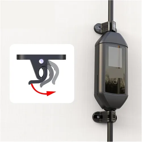 Electric Vehicle Charging Stations 2pcs Universal Bracket Clamp Fixed Clip Screw Mount Holder Stand for Type 1 j1772 Portable EV Charger Type 2 Electric Car Electric Vehicle Charging Cable Compatible