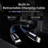 Rear Seat Phone Charger for Tesla Model Y Model3,Retractable Charger USB hub for Model Y/3 2024 2023 2022 2021,Outlet Expansion Dock with Charging Cables,for Tesla Interior Accessories