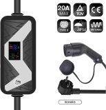 EV Charger 20A Electric Vehicle Charging Station EVSE Wallbox with Type 2 with Schuko Plug Cable IEC 62196-2 Compatible with Mercedes-Benz (Color : 5M Cable Type2)